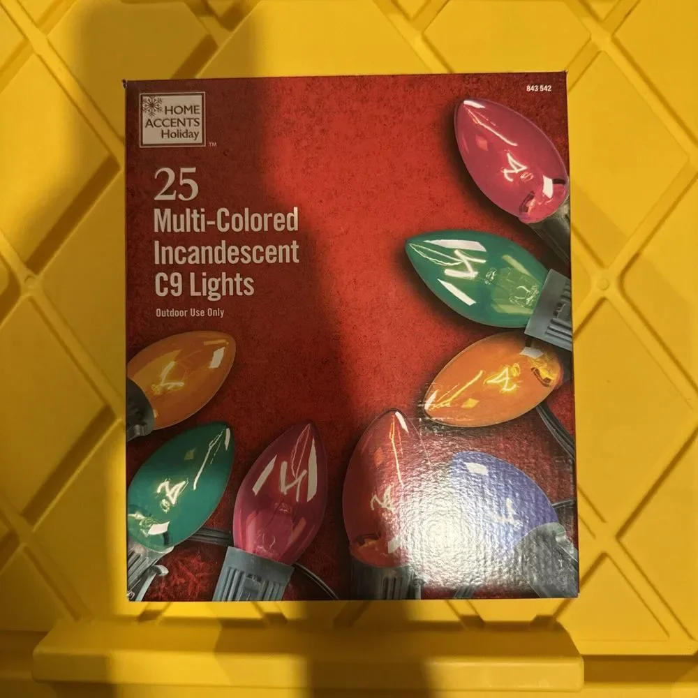 Home Accents Holiday 24ft Multi Colored Incandescent Light String‎